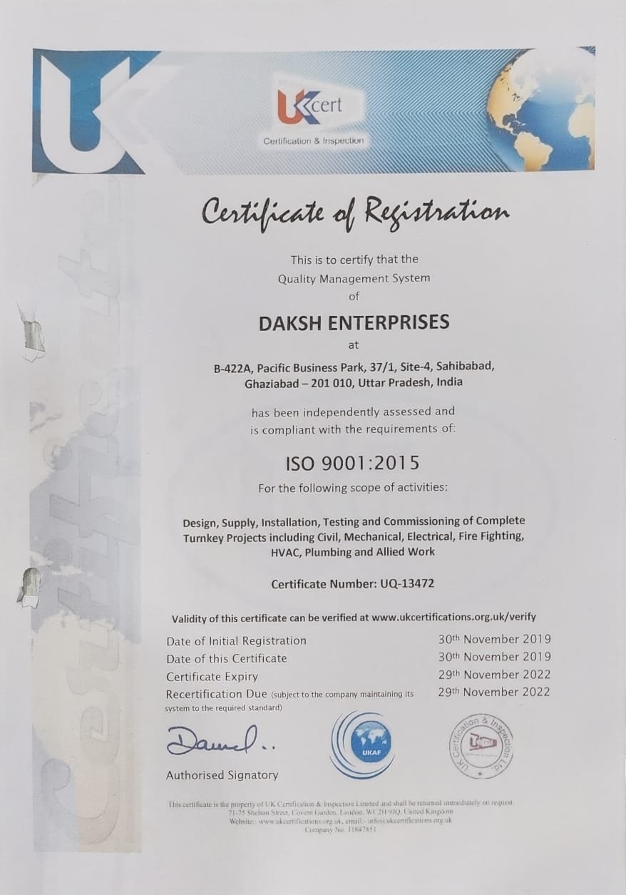 /Daksh Enterprises ISO 9001-2015
